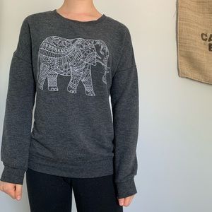 Free w purchase: ZOE & LIV Elephant graphic long-sleeved shirt